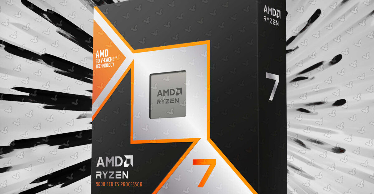 AMD Ryzen 7 9800X3D Retail Packaging Box Design