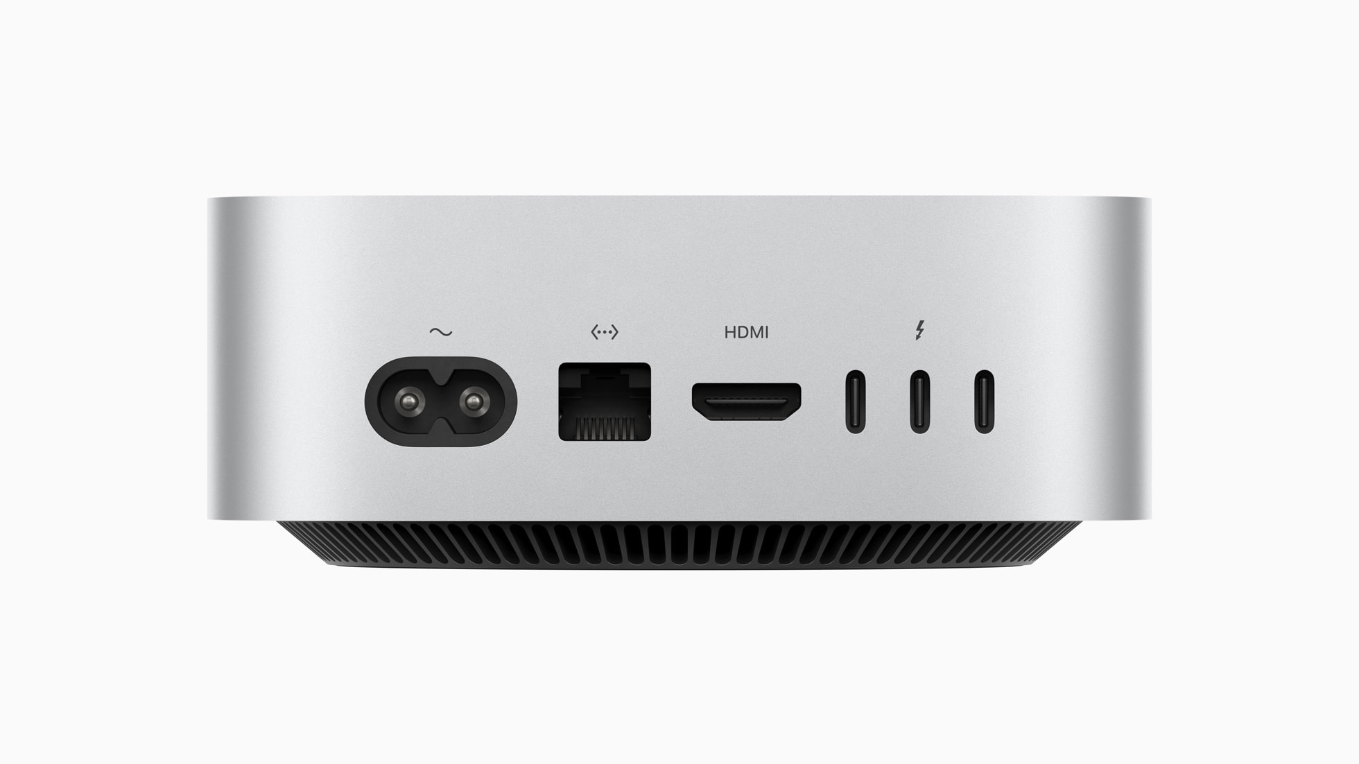 Apple M4 Mac Mini Redesign Rear Ports With Gigabit Ethernet HDMI and Thunderbolt